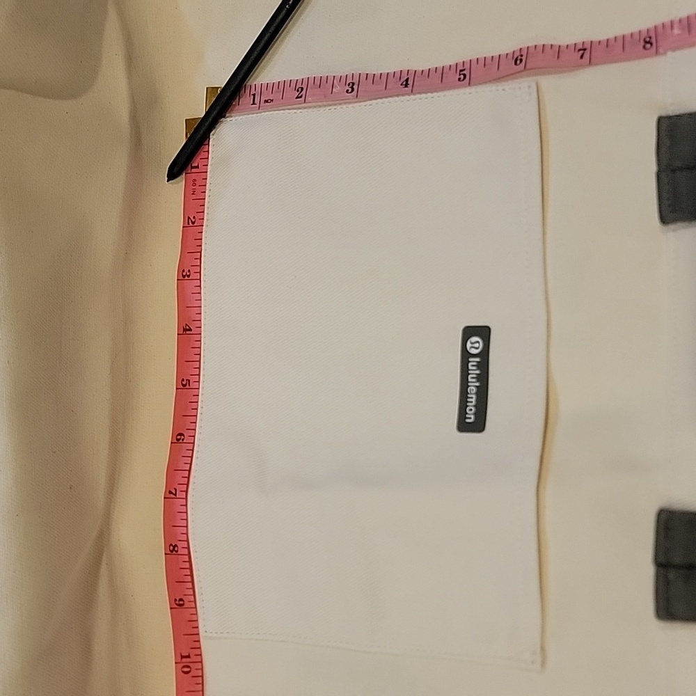 NWOT New Without Tags Lululemon Double-handle Canvas Tote 17 L Natural/Gray Sage - Picture 6 of 6